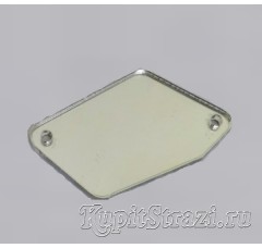 Форма P01 - 17*32 mm (серебро) пришивные акриловые зеркала