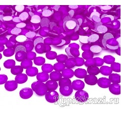 Купить фиолетовые, пурпурные неоновые стразы холодной фиксации Neon purple ss16