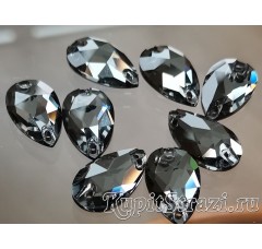 Пришивные стразы капля Black Diamond - 18 мм