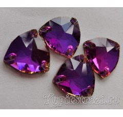 Пришивные китайские стразы треугольной формы Purple Velvet - 16 мм